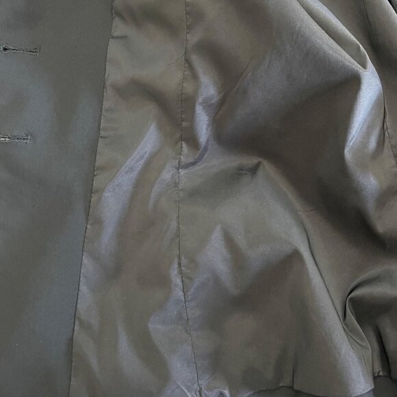 Express Blazer Jacket Size 12 Two Button Black Single Breasted Wool Blend - Picture 16 of 16